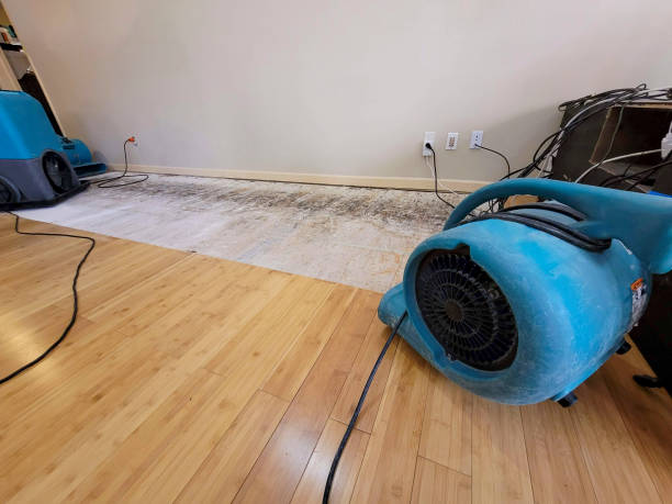 Professional Flood Damage Cleanup technician working in Castell, TX